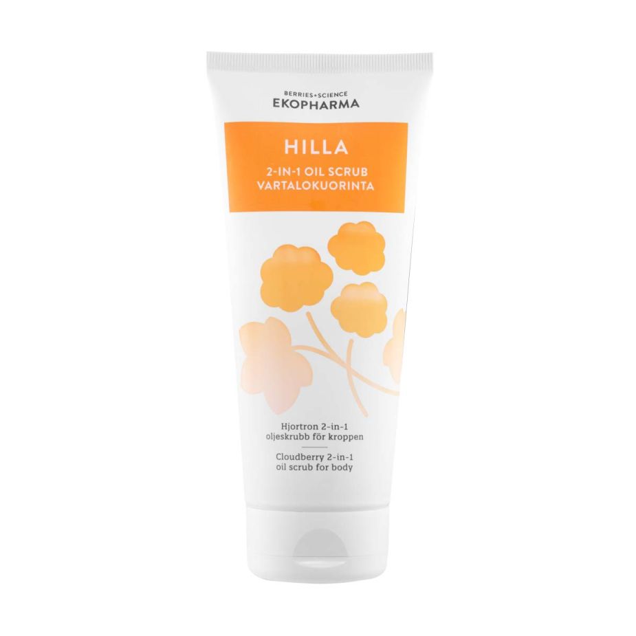 EKOPHARMA Hilla 2-IN-1 Oil Scrub Vartalokuorinta 200ML